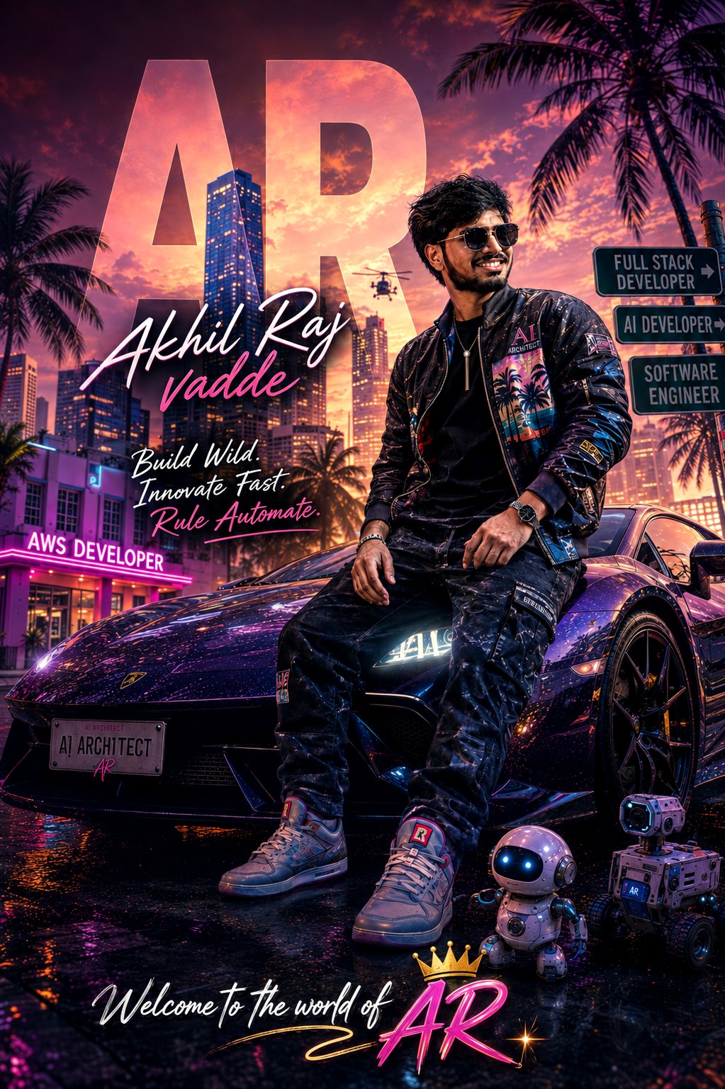 Full portrait one-sheet of the Welcome to the world of AR key art